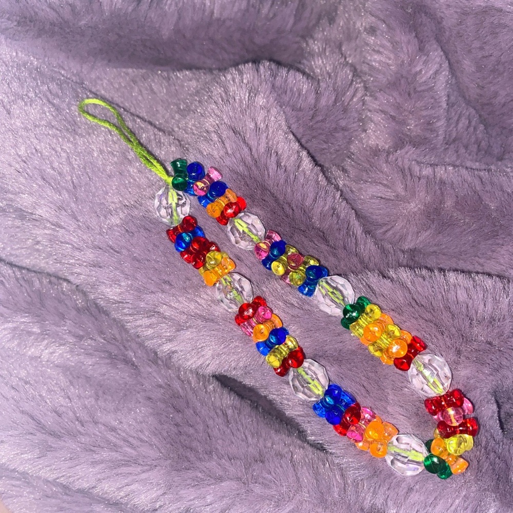 multi color phone charm